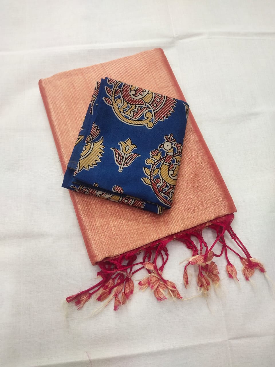 Mangalagiri Pure Handloom Pattu by Cotton Saree