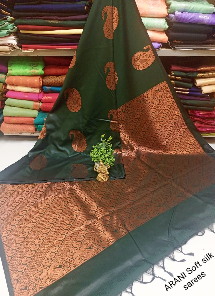 Arani Style Semi Soft Silk Saree