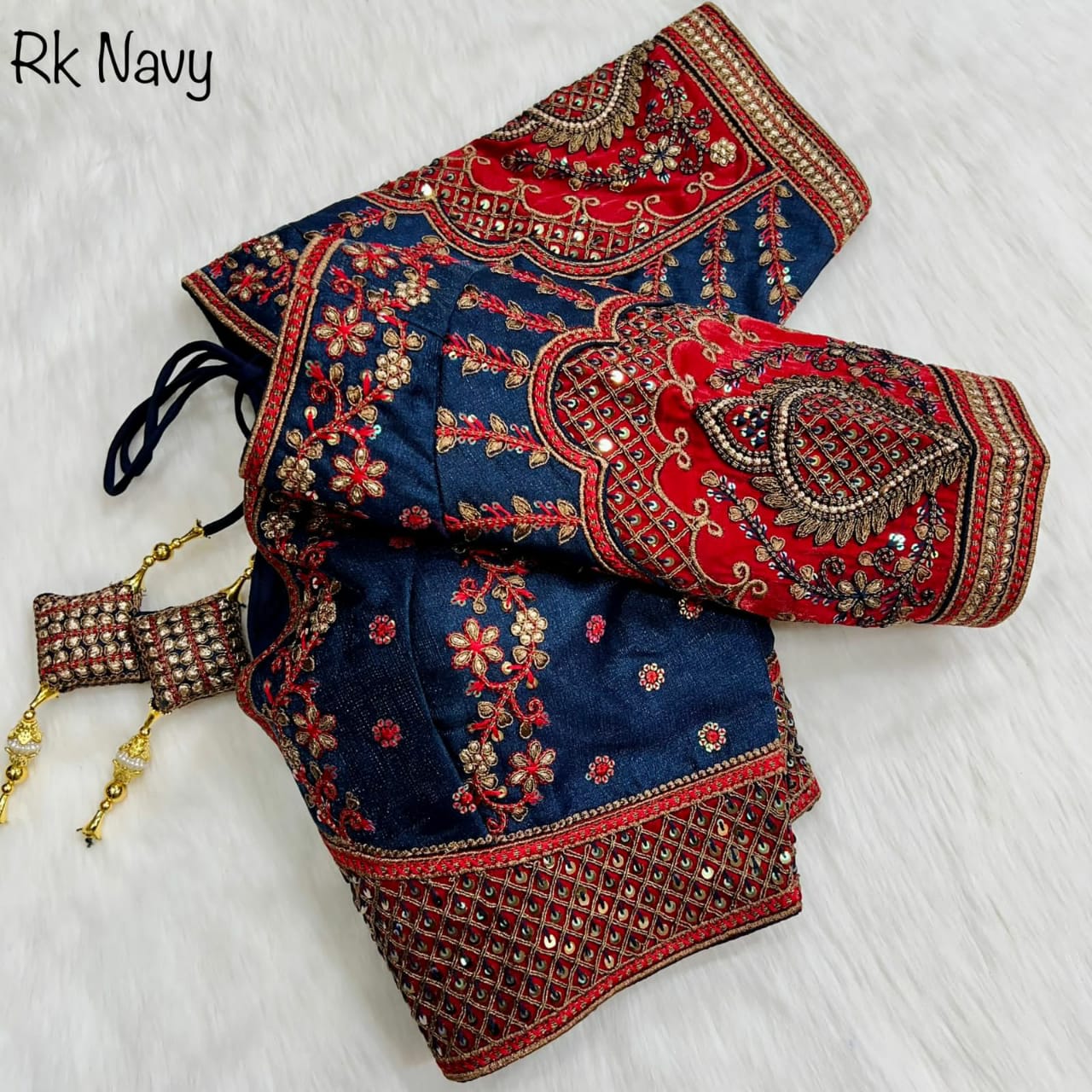 Rajwadi Milan Silk Wedding Blouse