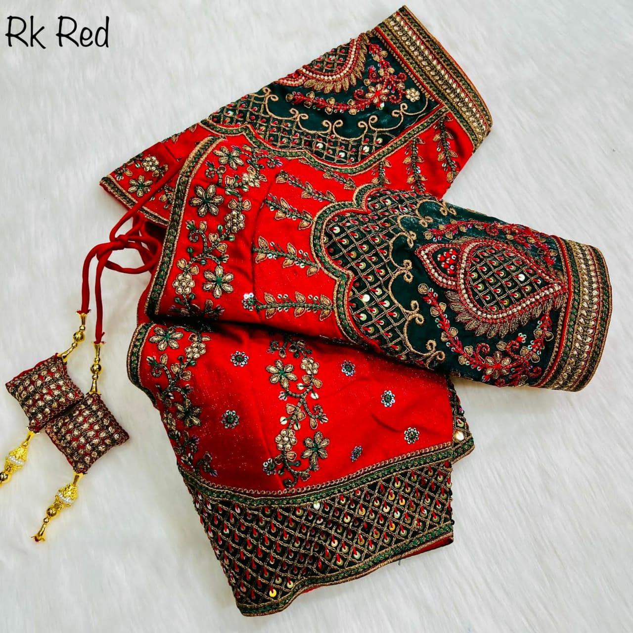 Rajwadi Milan Silk Wedding Blouse