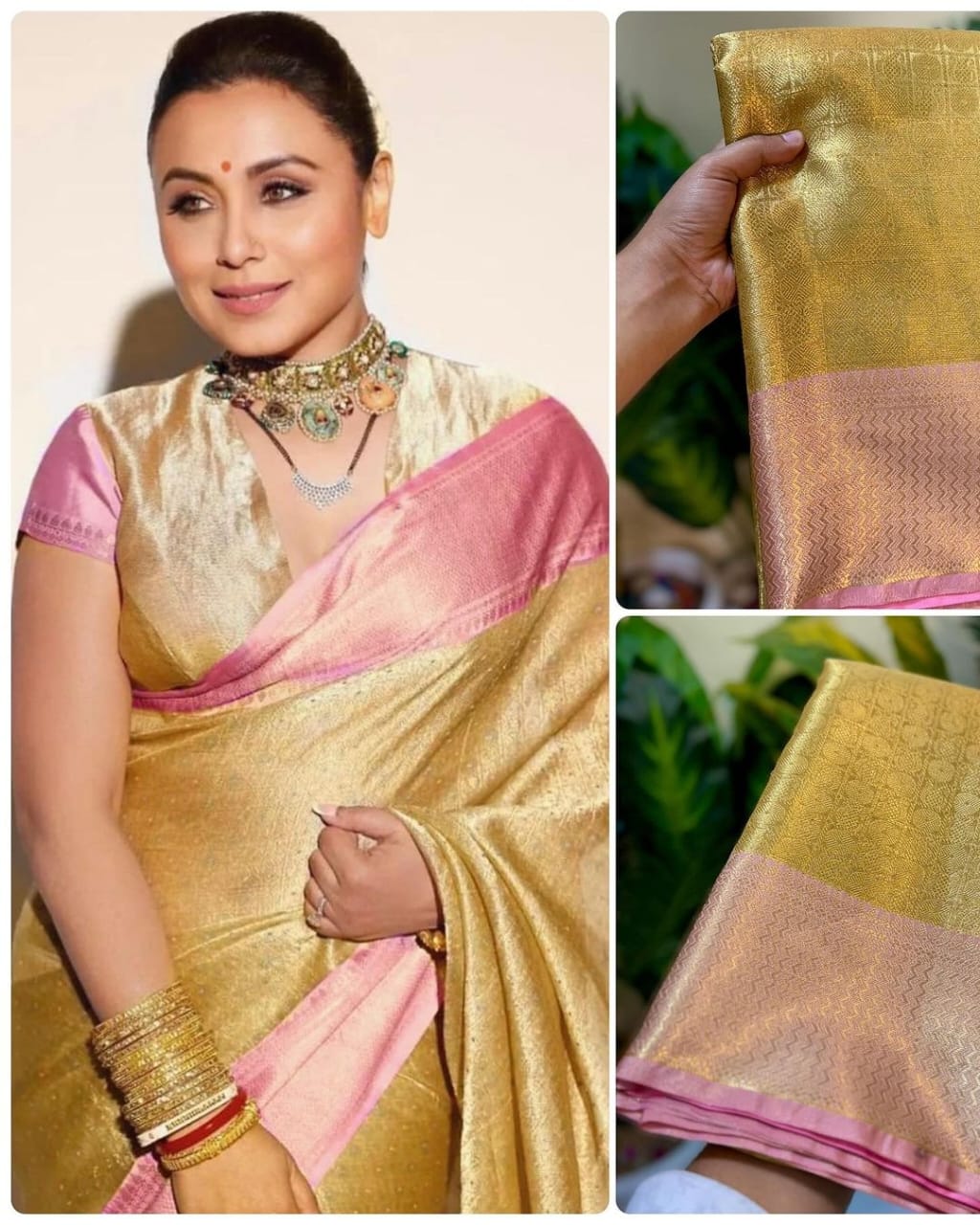 Rani Mukherjee Soft Tissue Silk Saree