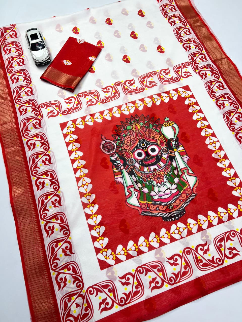 Red Devi Durga Pooja Special Saree Edition
