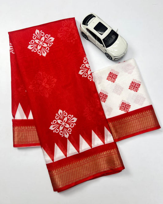 Red Devi Durga Pooja Special Saree Edition