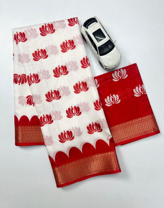 Red Devi Durga Pooja Special Saree Edition