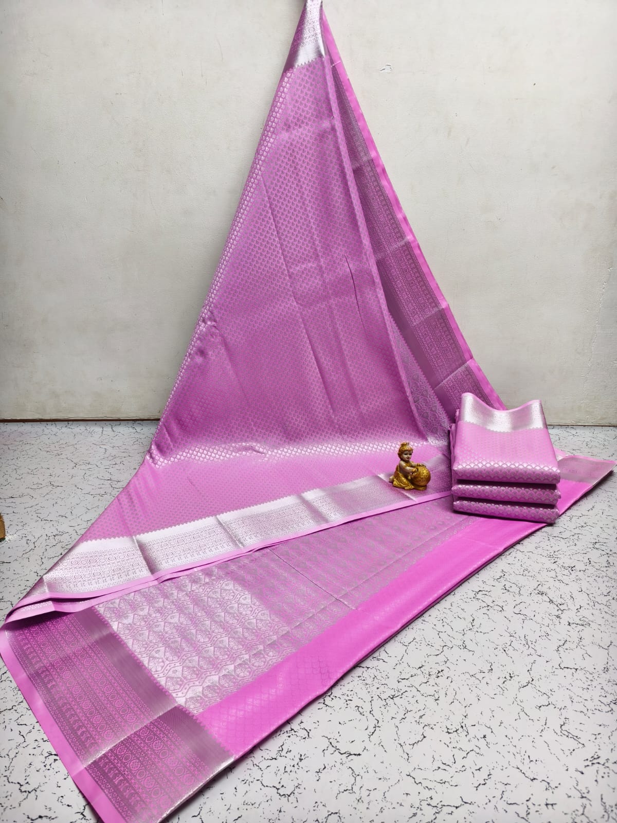 Samuthrika Semi-silk Brocade Work Saree