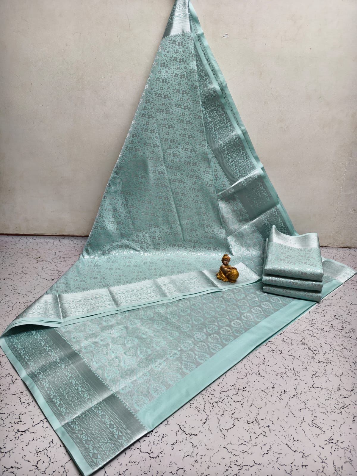 Samuthrika Semi-silk Brocade Work Saree