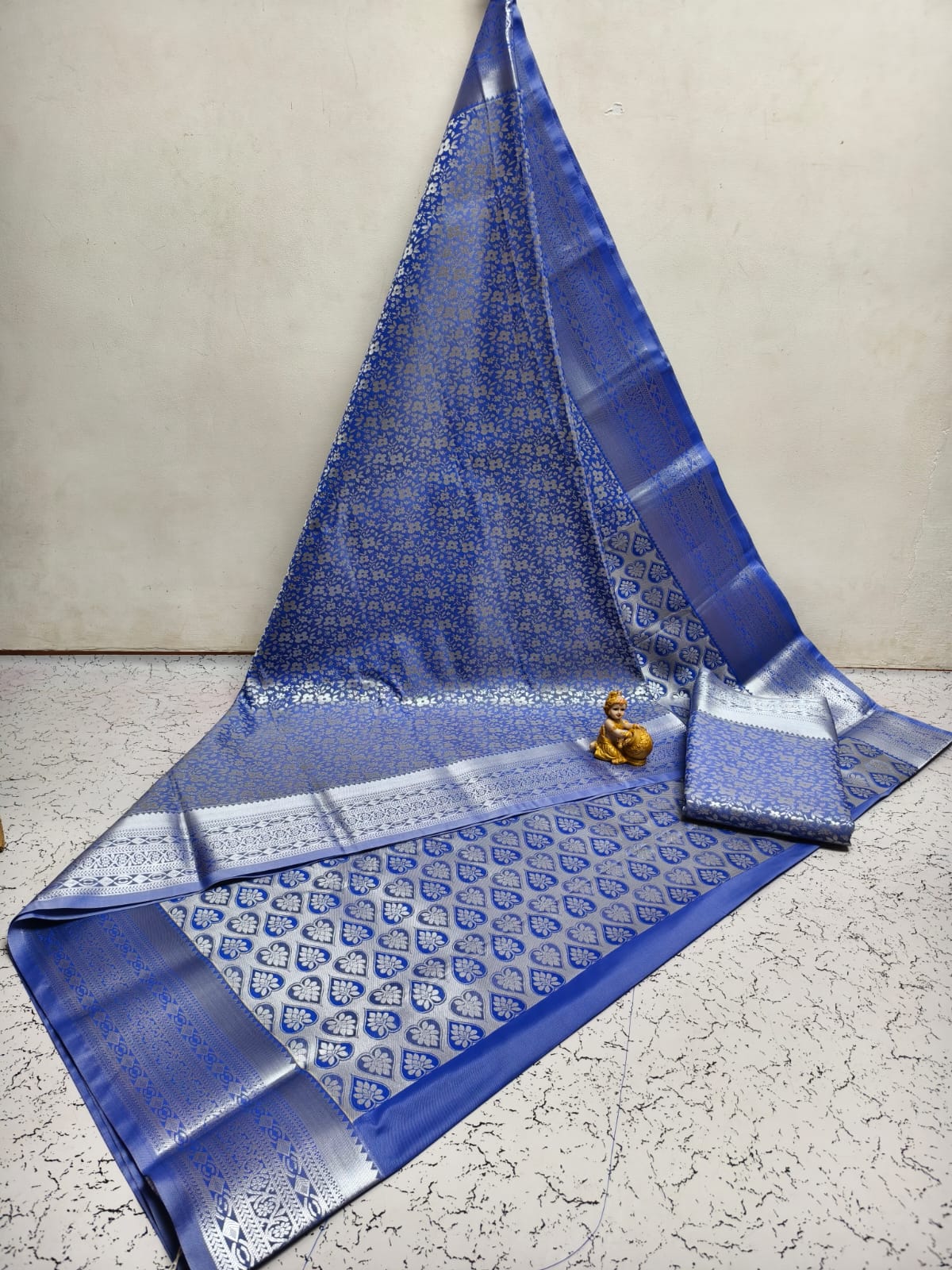 Samuthrika Semi-silk Brocade Work Saree