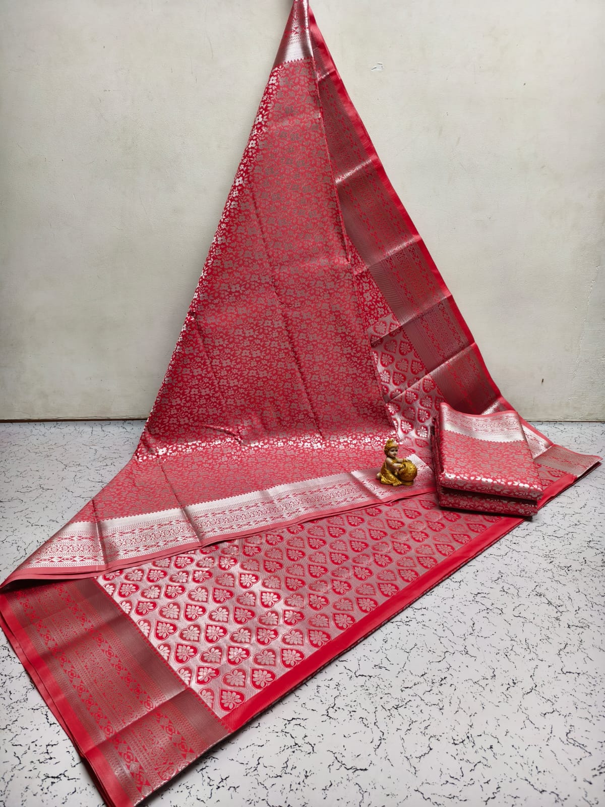 Samuthrika Semi-silk Brocade Work Saree