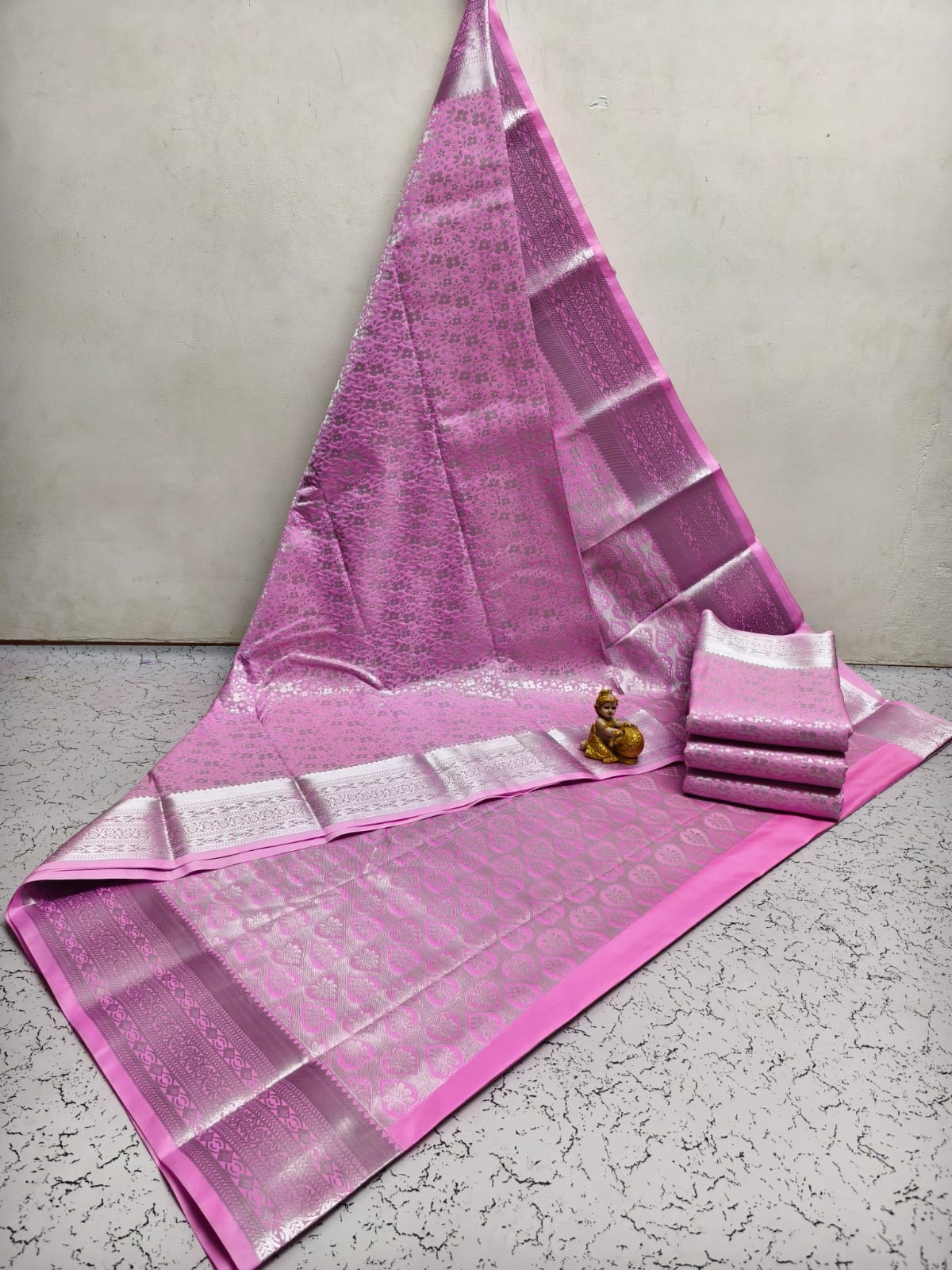 Samuthrika Semi-silk Brocade Work Saree