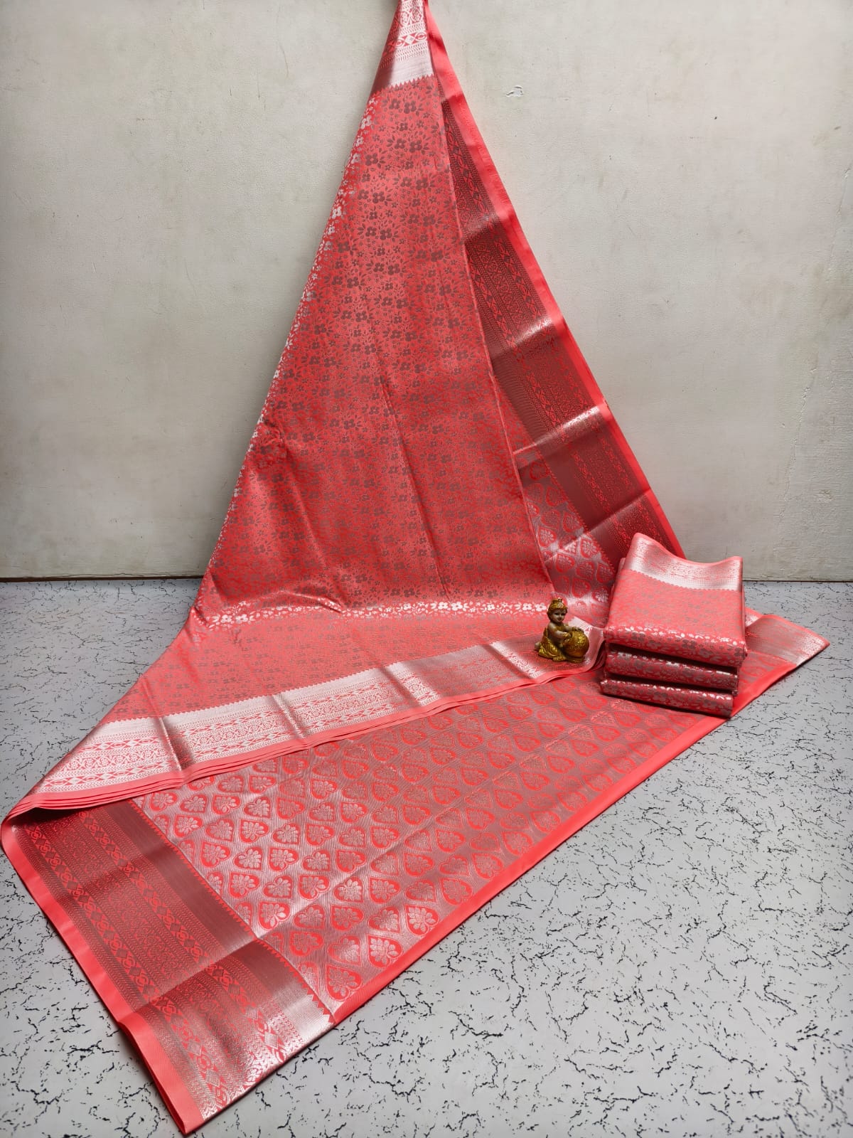 Samuthrika Semi-silk Brocade Work Saree