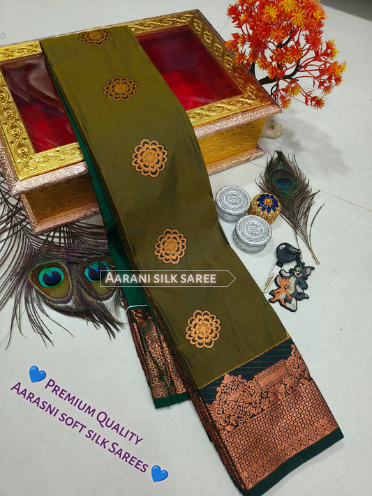 Arani Style Elampillai Soft Semi Silk Saree