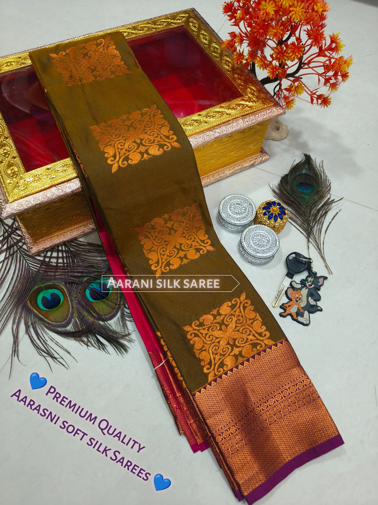 Arani Style Elampillai Soft Semi Silk Saree