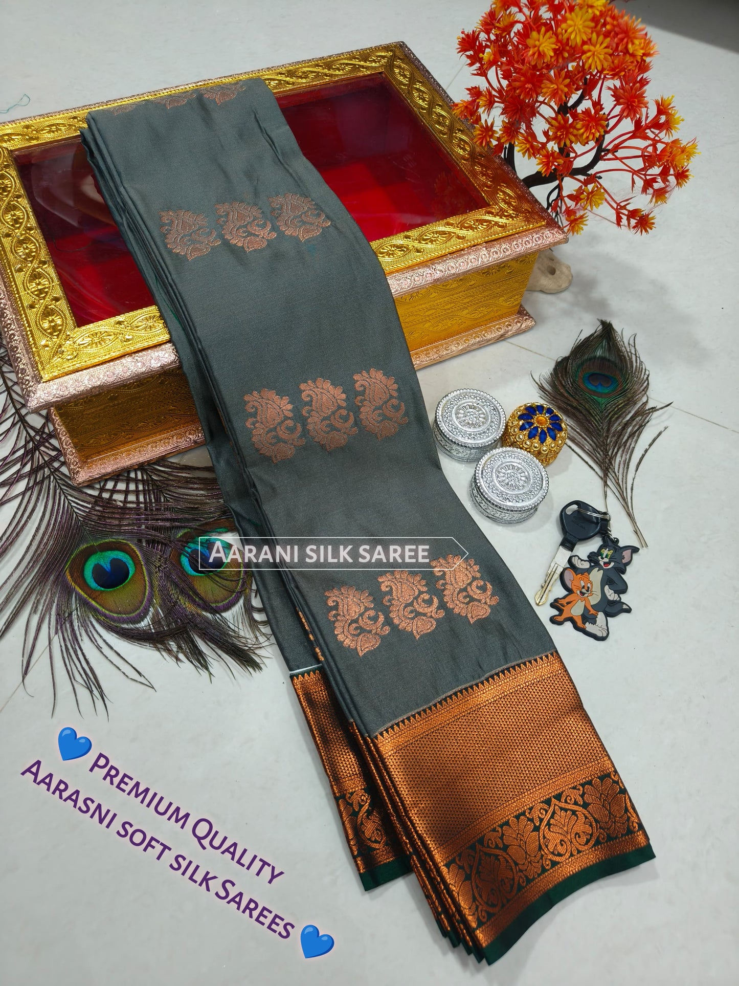 Arani Style Elampillai Soft Semi Silk Saree