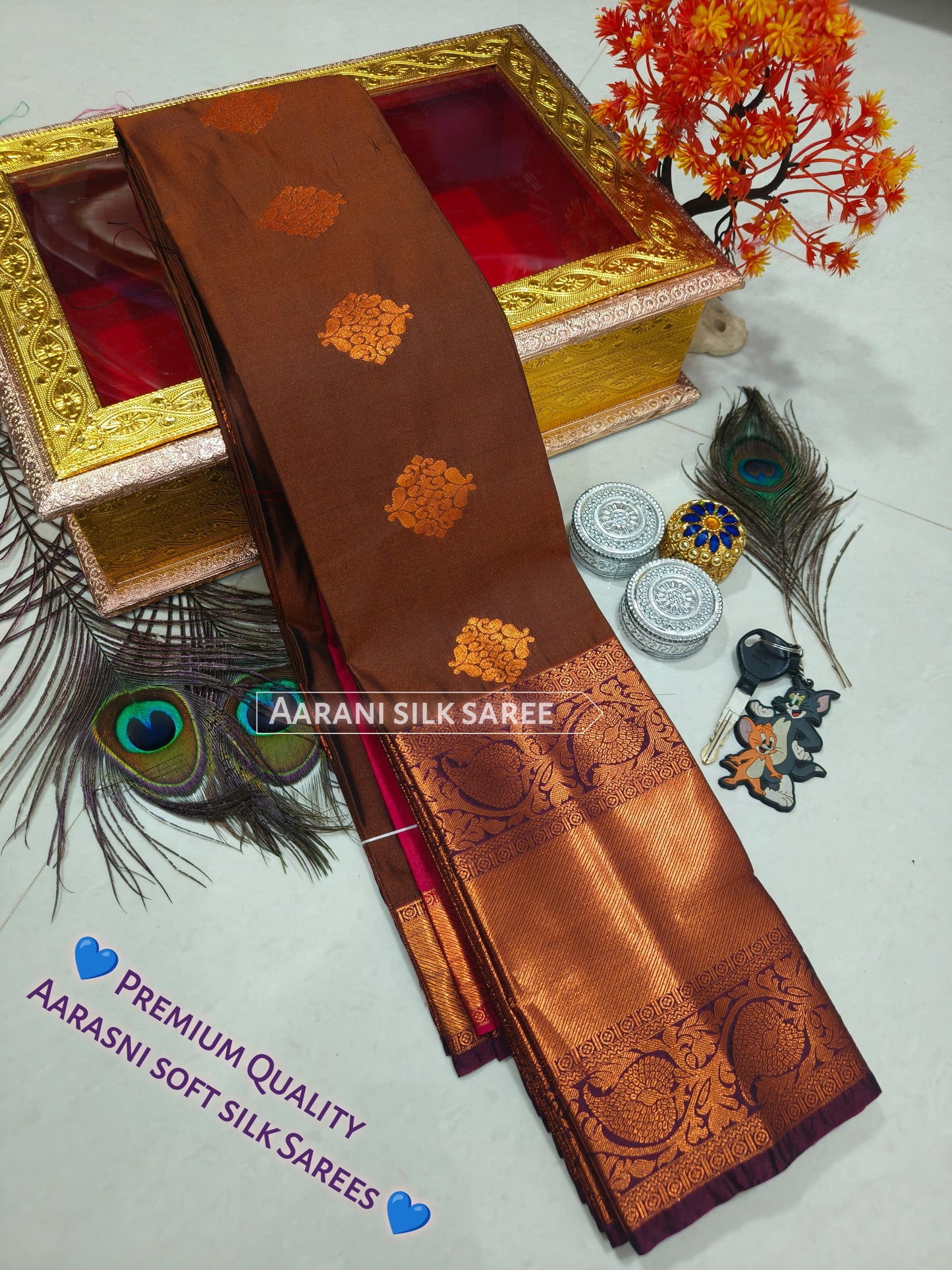 Arani Style Elampillai Soft Semi Silk Saree