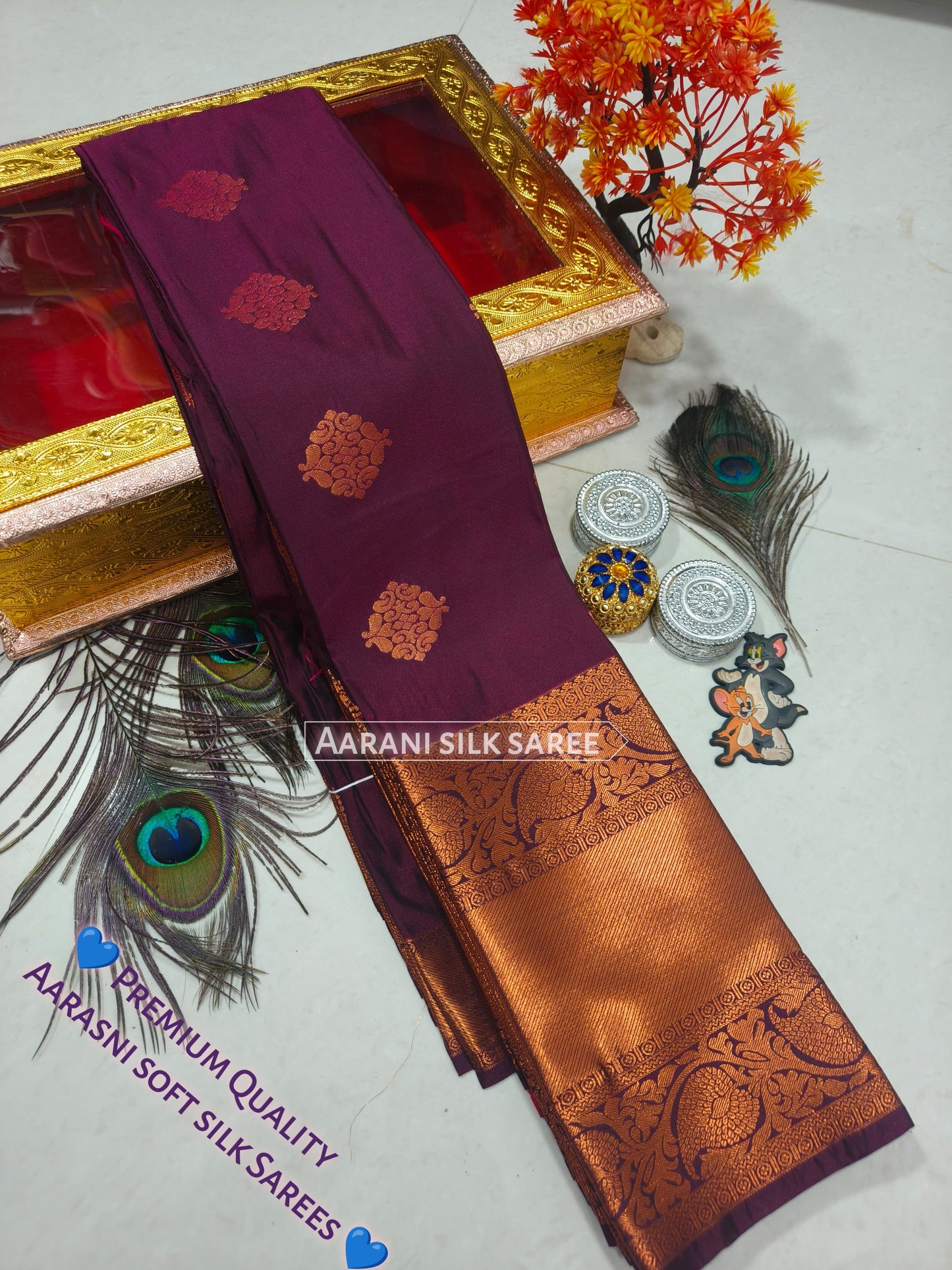 Arani Style Elampillai Soft Semi Silk Saree