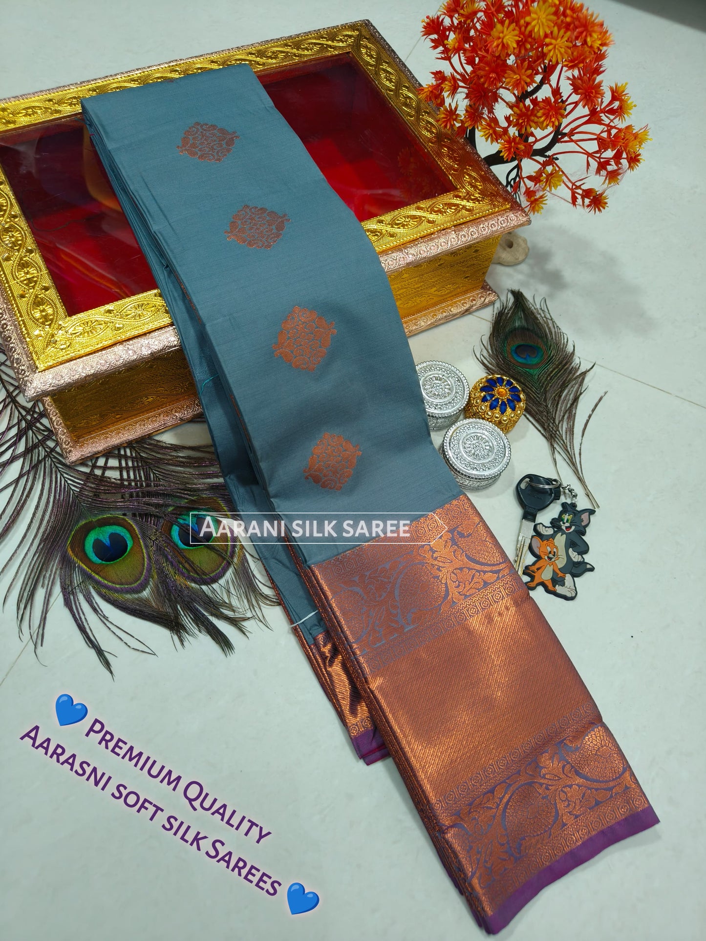 Arani Style Elampillai Soft Semi Silk Saree