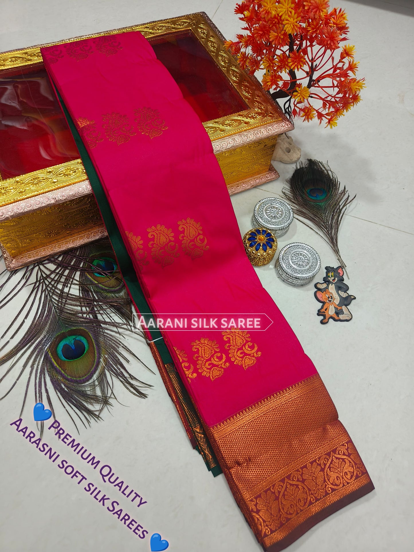 Arani Style Elampillai Soft Semi Silk Saree