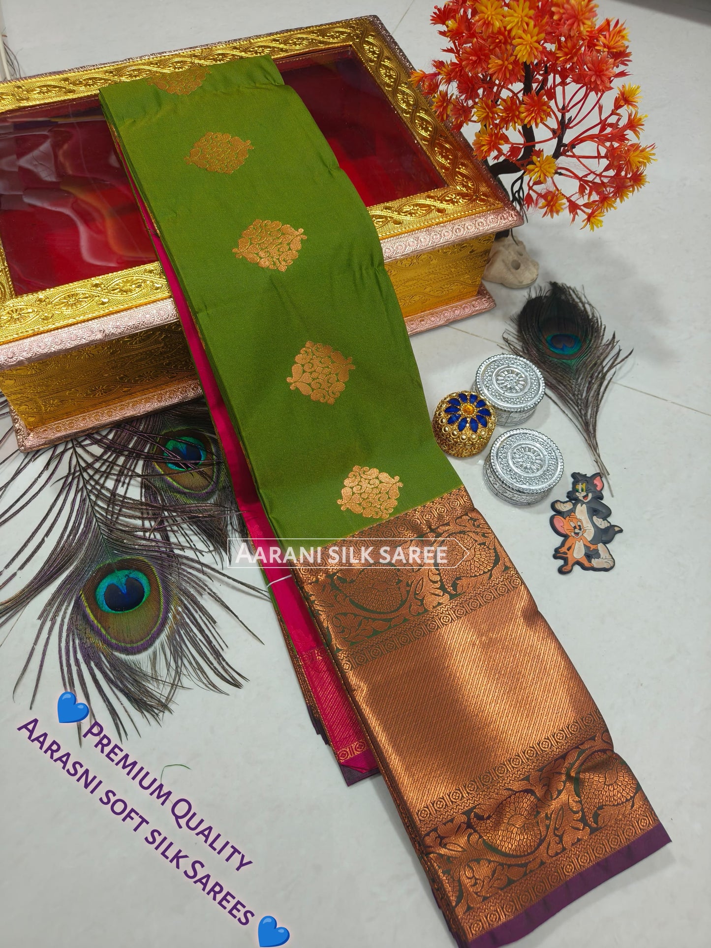 Arani Style Elampillai Soft Semi Silk Saree