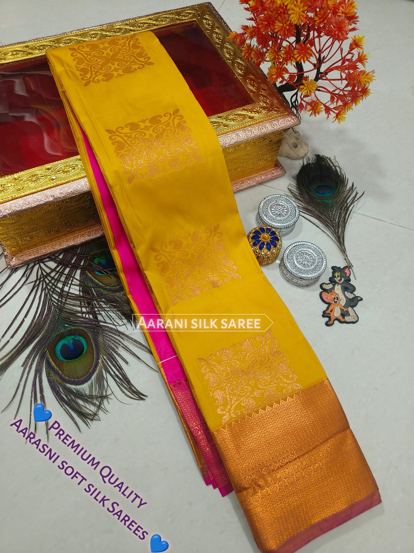 Arani Style Elampillai Soft Semi Silk Saree