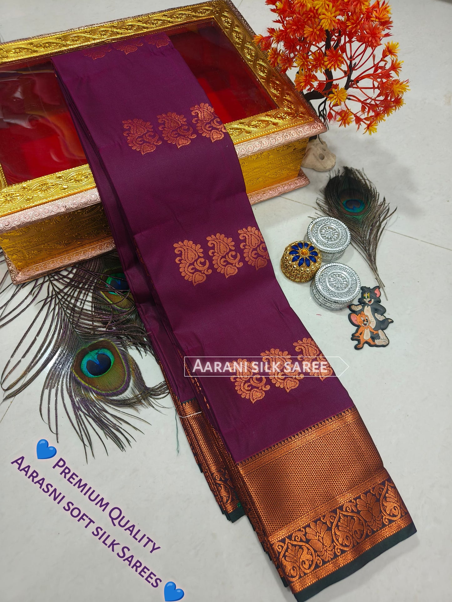 Arani Style Elampillai Soft Semi Silk Saree