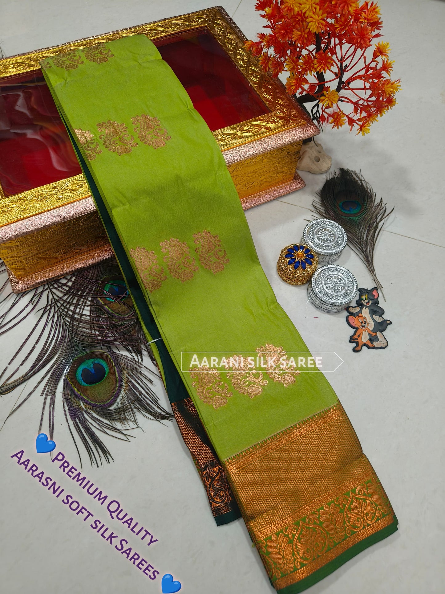 Arani Style Elampillai Soft Semi Silk Saree