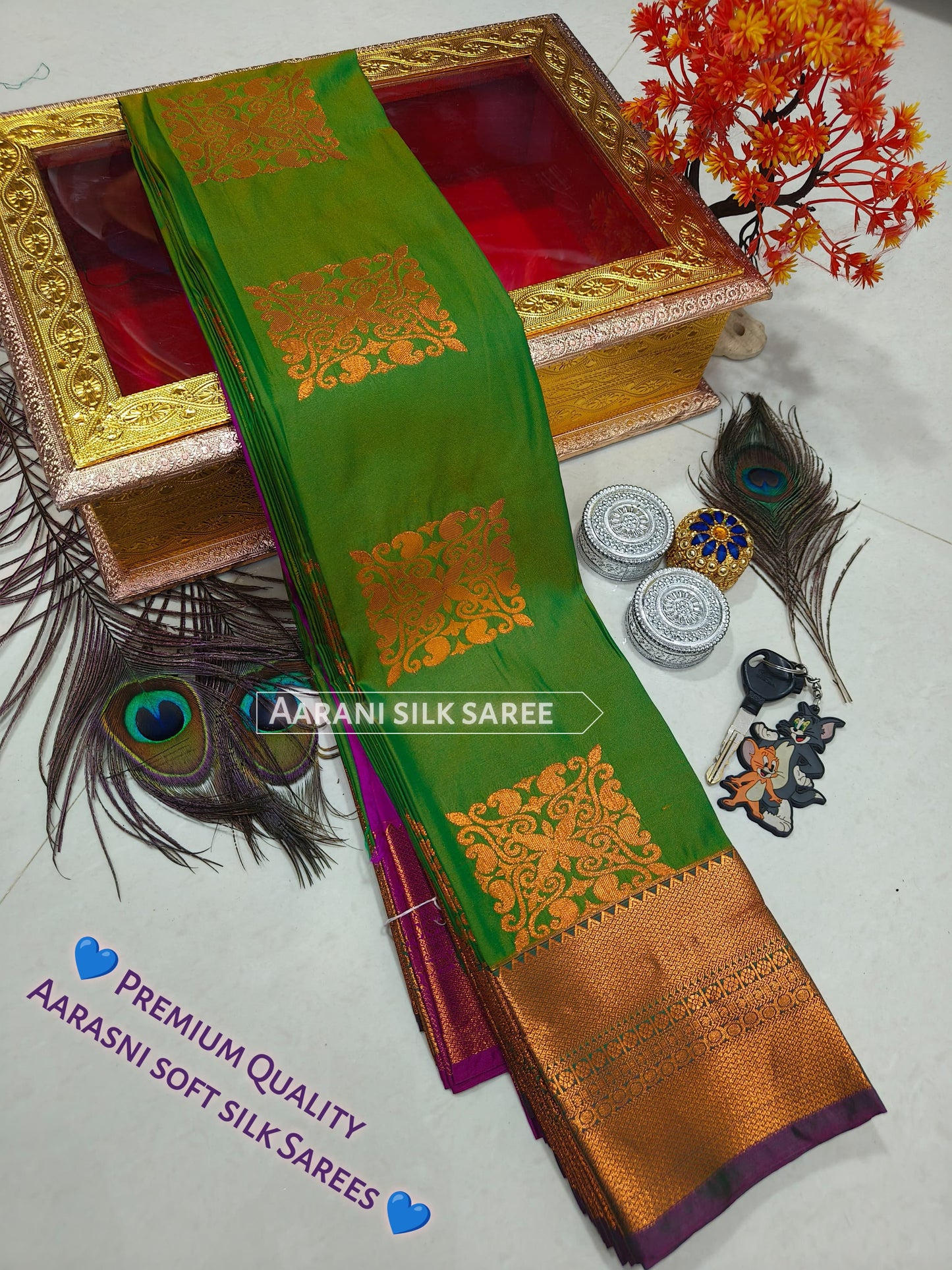 Arani Style Elampillai Soft Semi Silk Saree