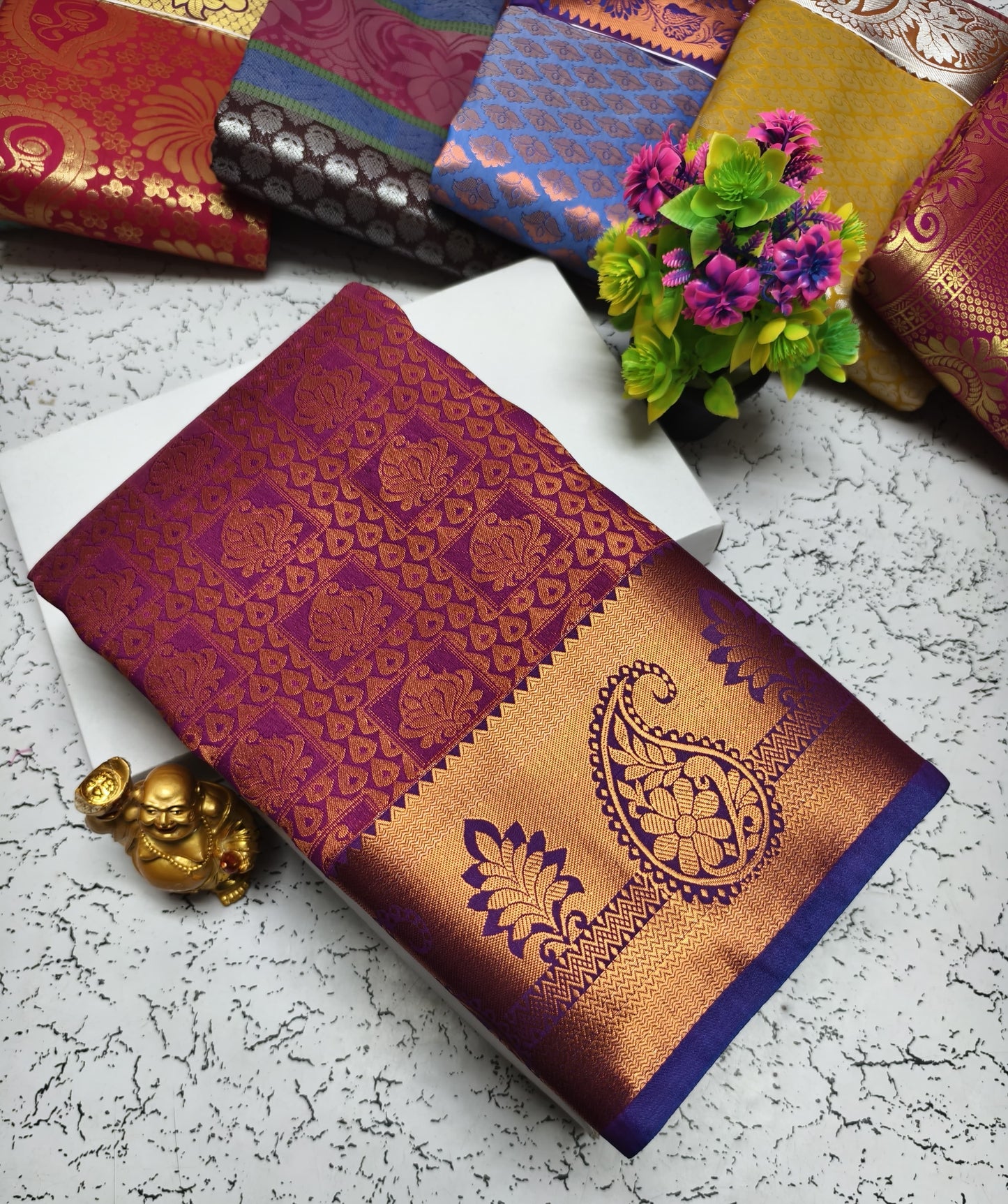 Semi Silk Wedding Saree from Vannamayil