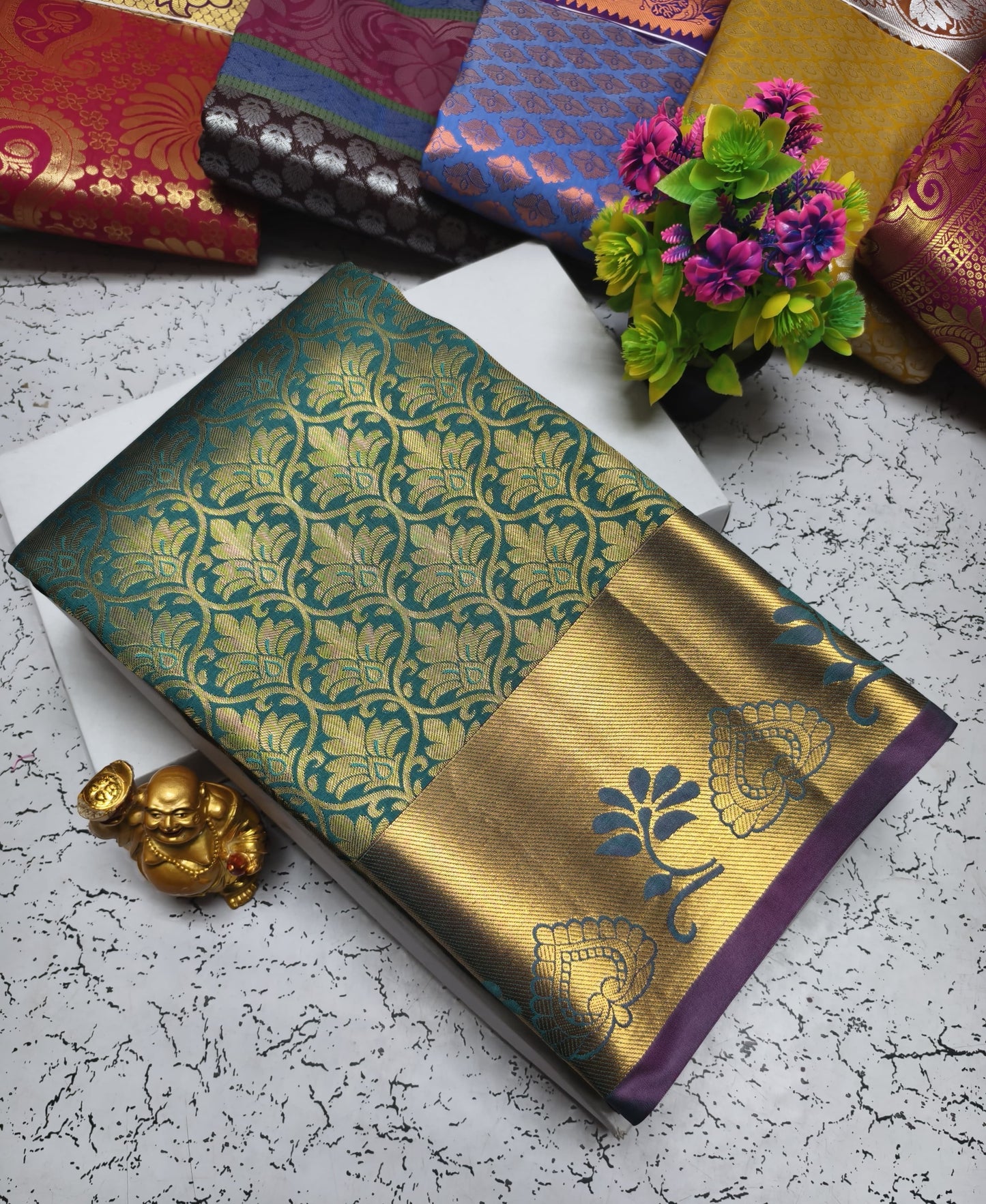 Semi Silk Wedding Saree from Vannamayil