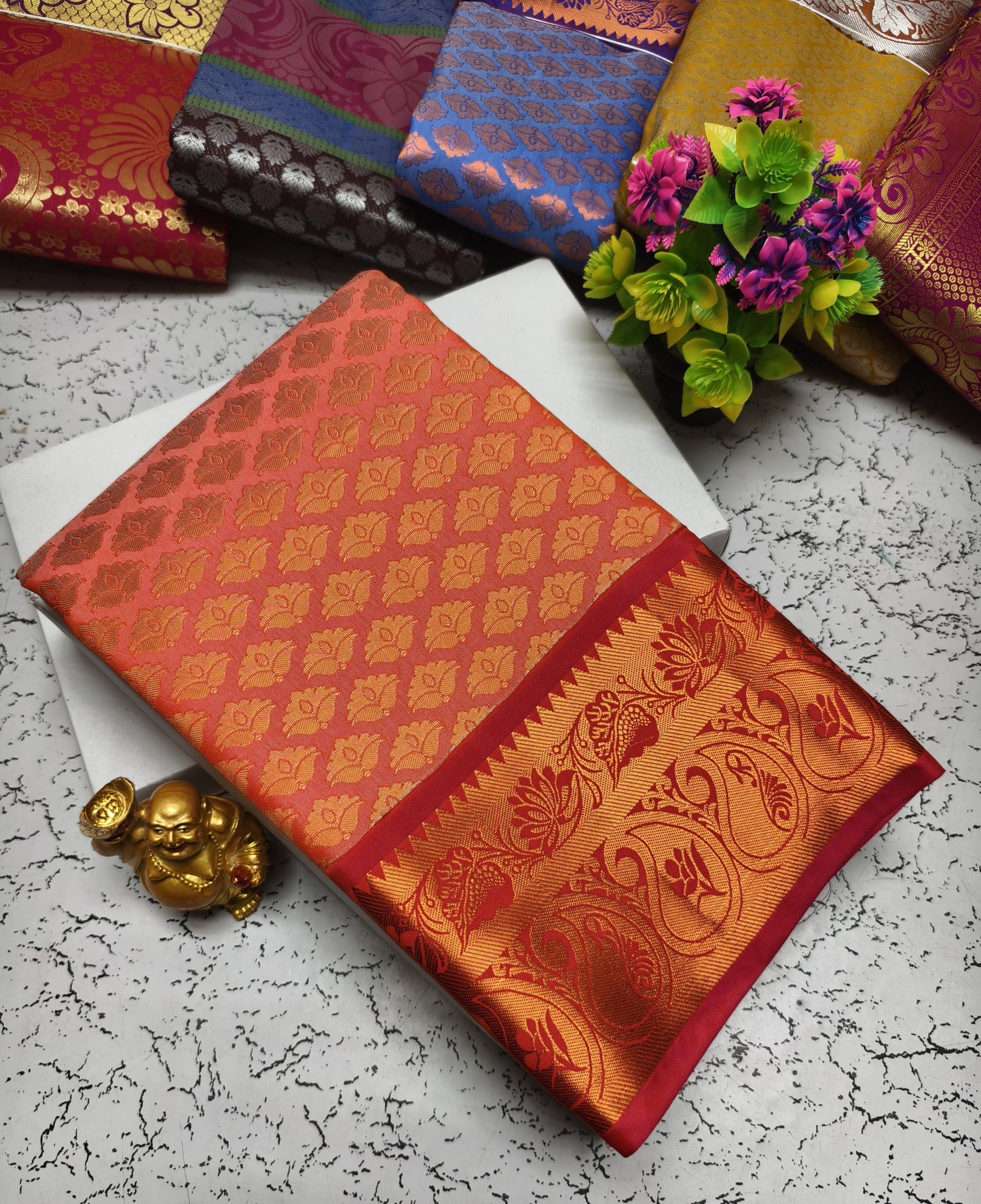 Semi Silk Wedding Saree from Vannamayil