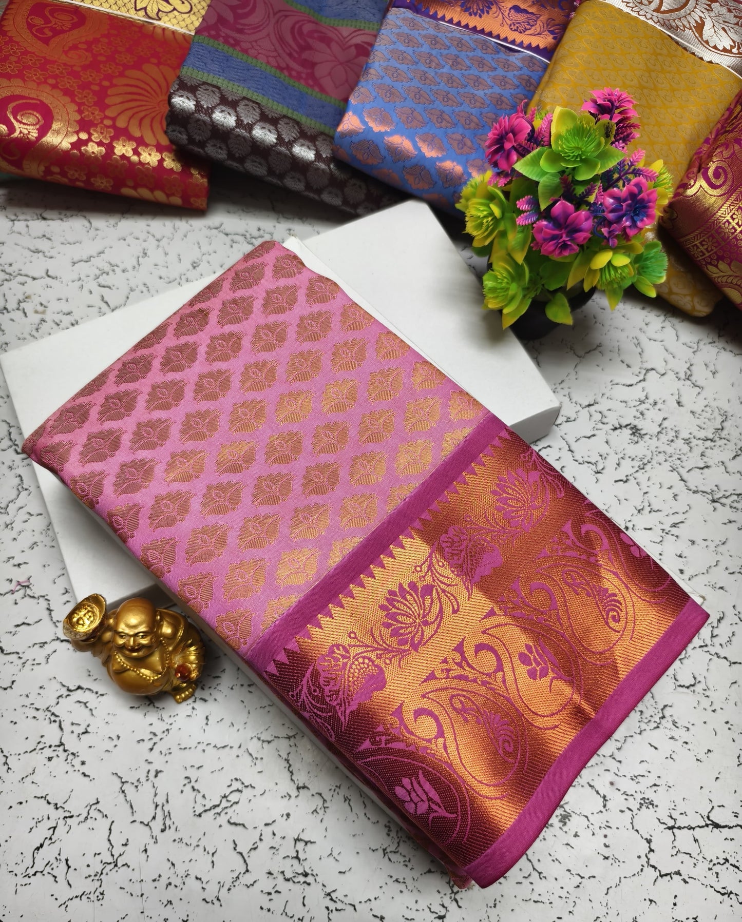 Semi Silk Wedding Saree from Vannamayil