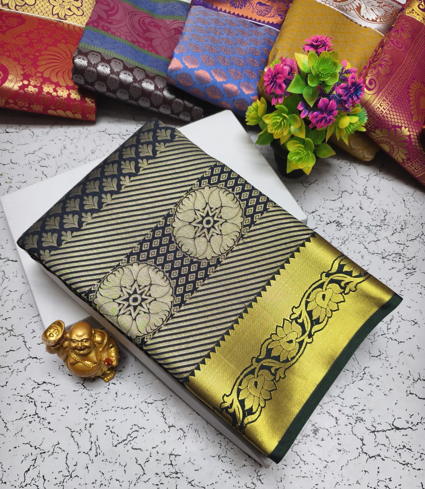 Semi Silk Wedding Saree from Vannamayil