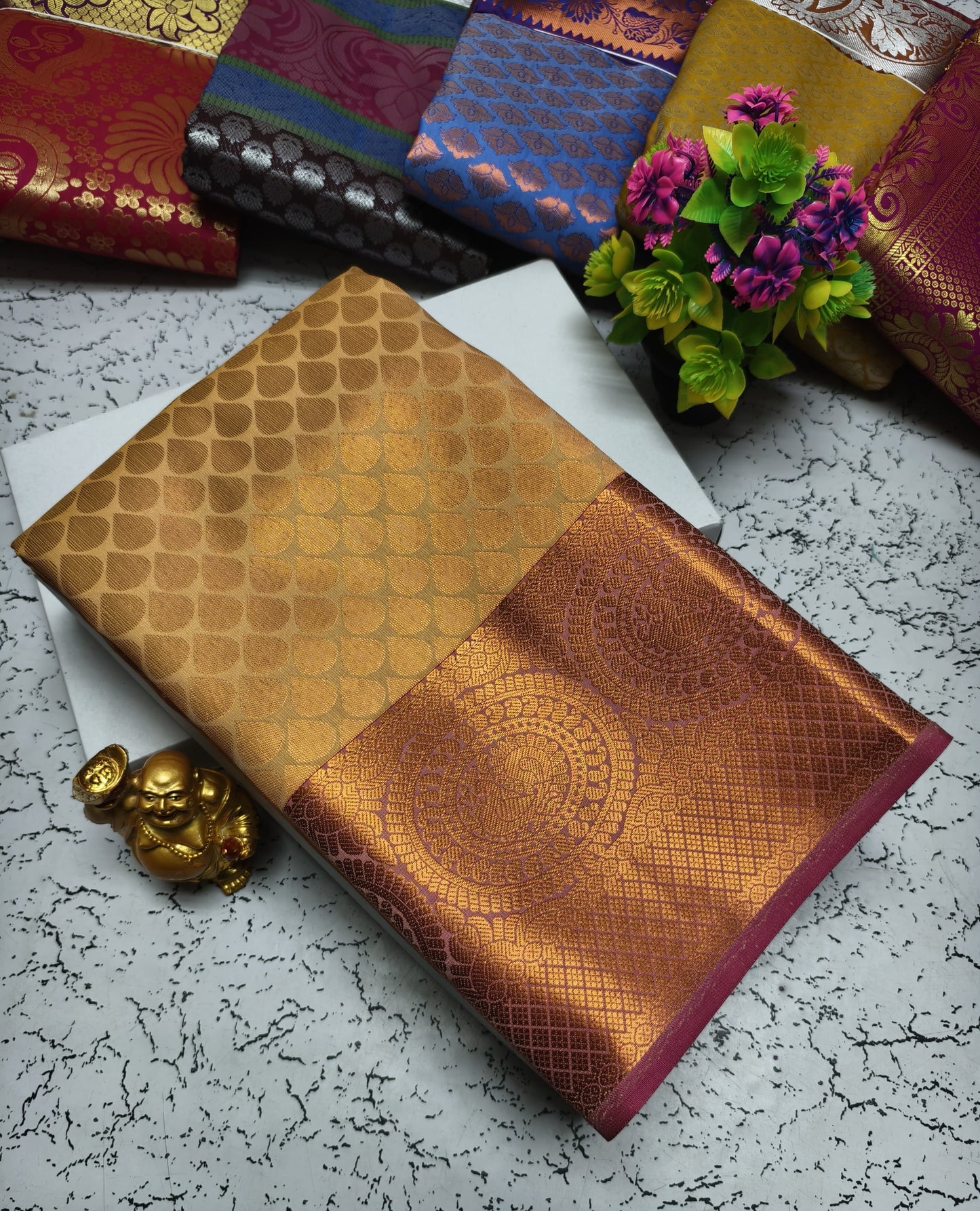 Semi Silk Wedding Saree from Vannamayil