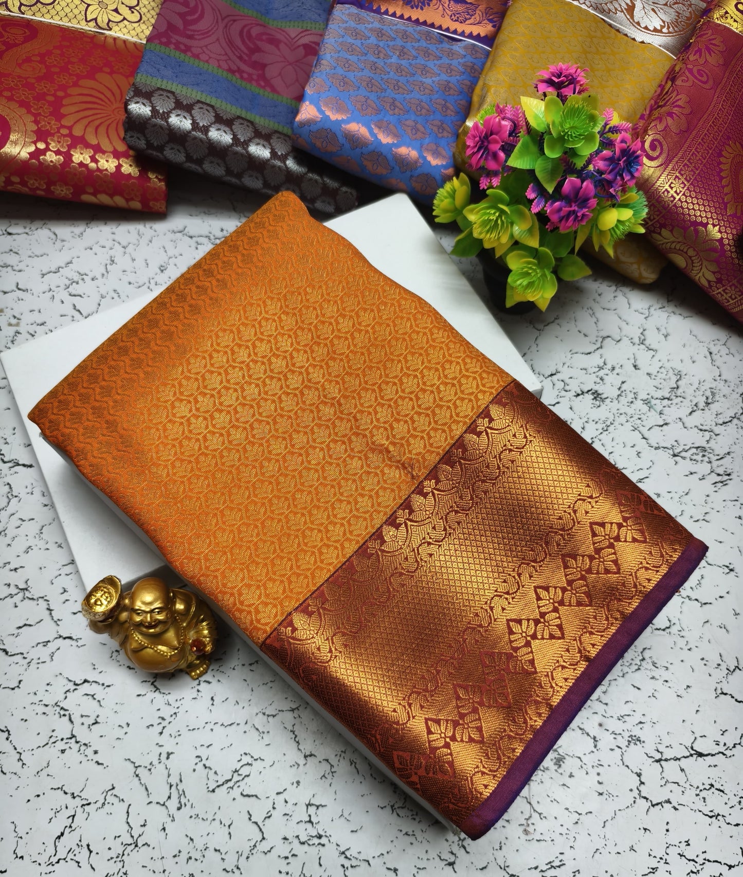 Semi Silk Wedding Saree from Vannamayil