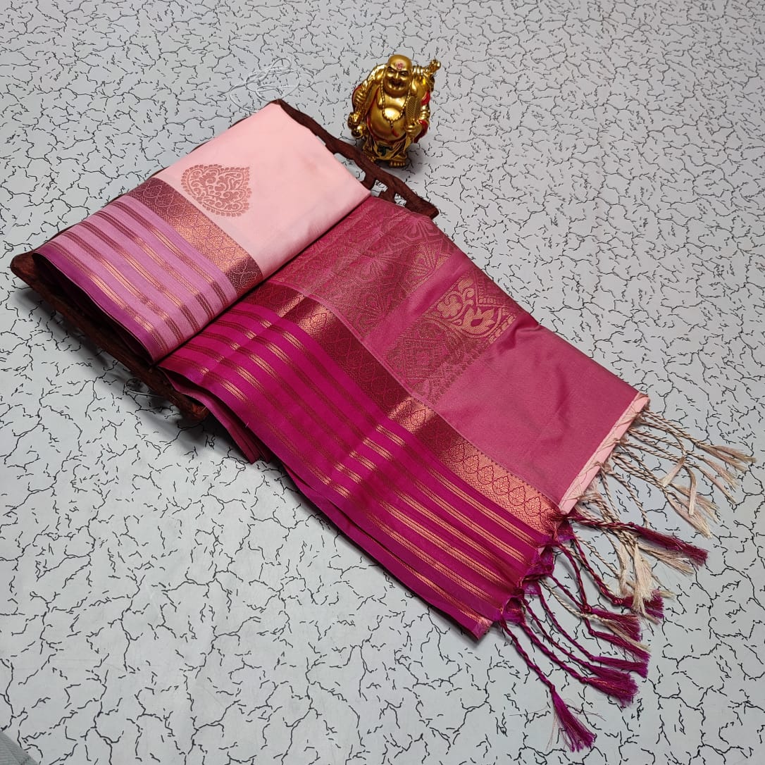 Elampillai Borderless Soft Silk Saree