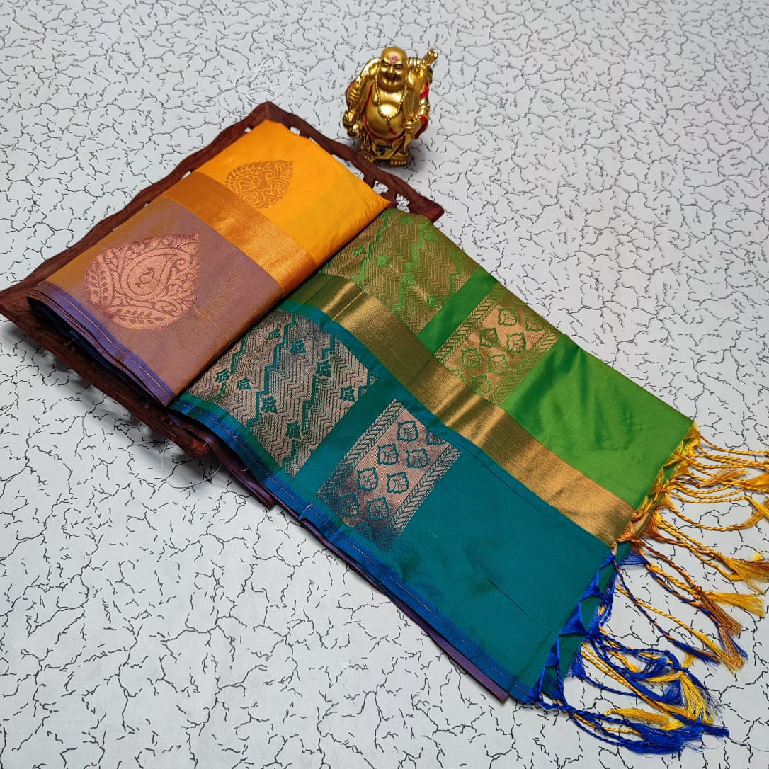 Elampillai Borderless Soft Silk Saree