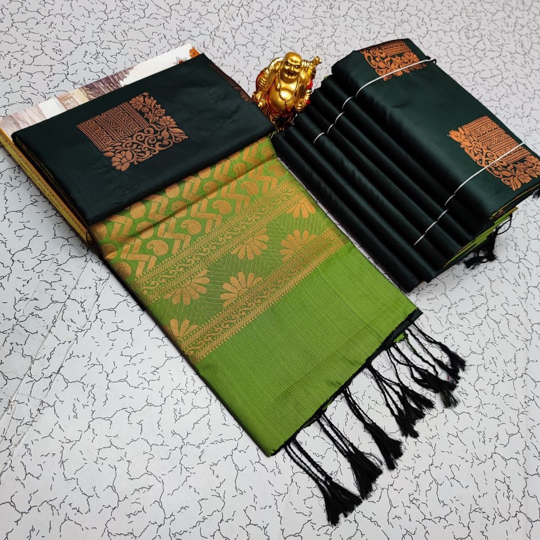 Elampillai Borderless Soft Silk Saree