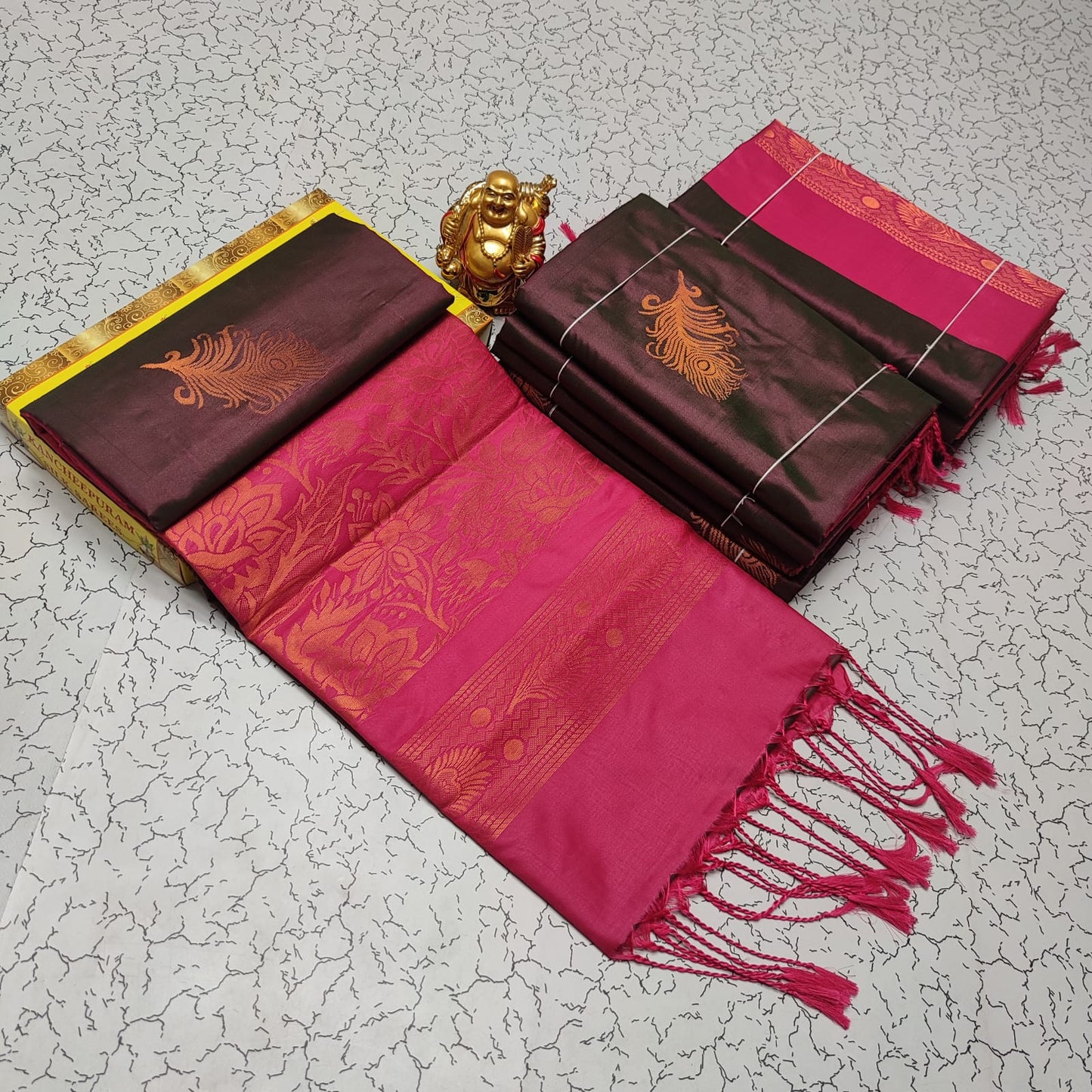 Elampillai Borderless Soft Silk Saree