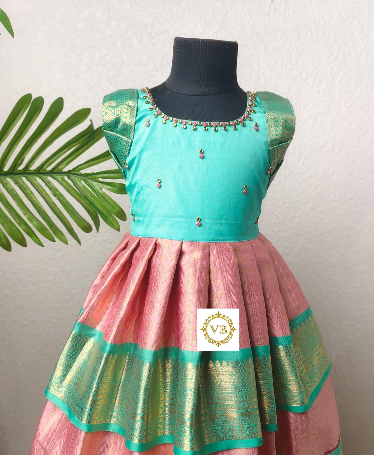 Semi Kanchi Pattu Double-layered Frock