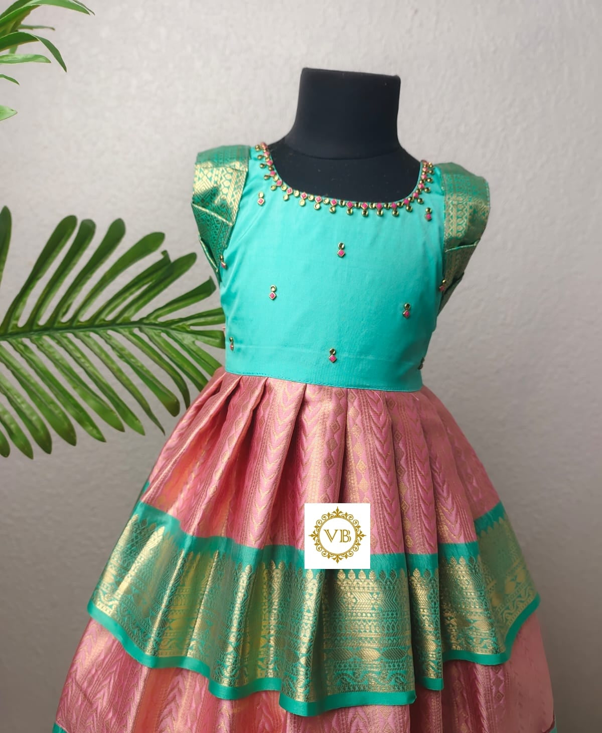 Semi Kanchi Pattu Double-layered Frock