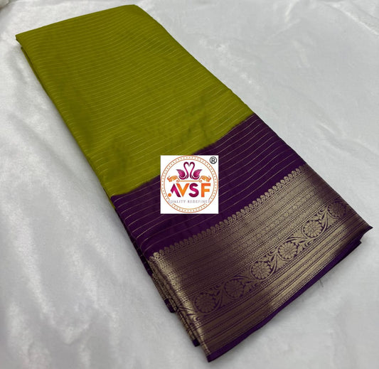 Semi mysore crape silk saree