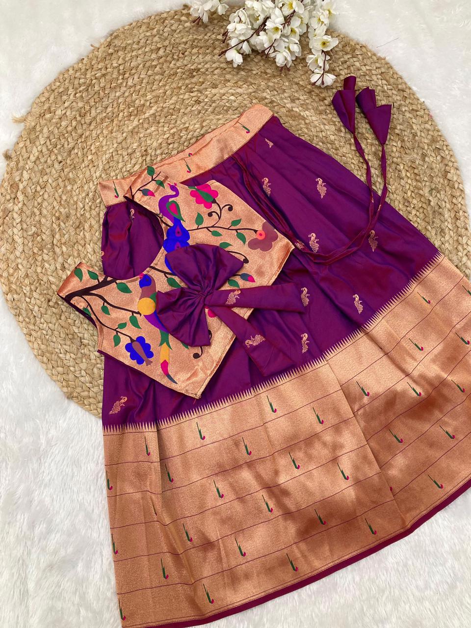 Semi Silk Blended Paavadai Sattai