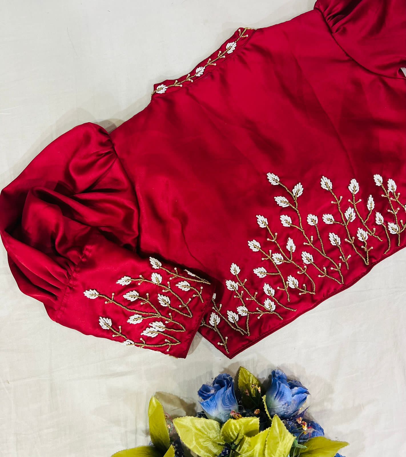 Semi silk boutique style blouse