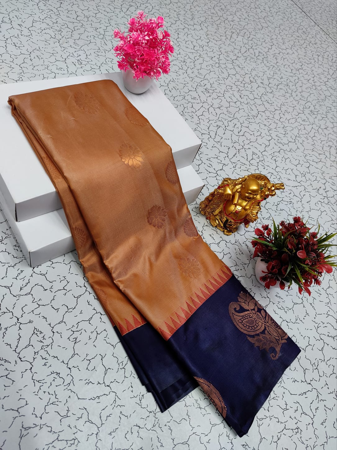 Semi Kanchi Soft Silk Saree