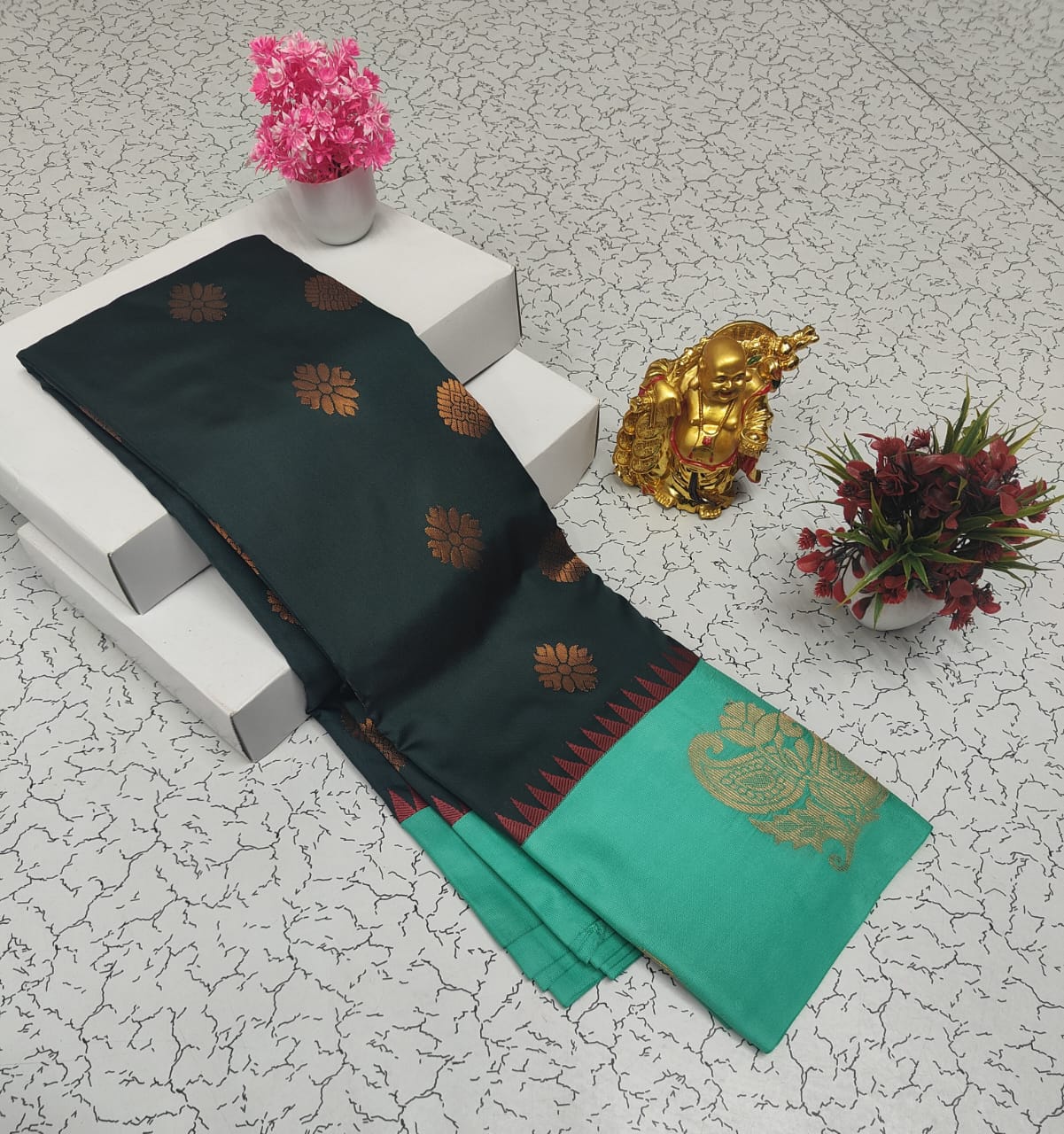 Semi Kanchi Soft Silk Saree