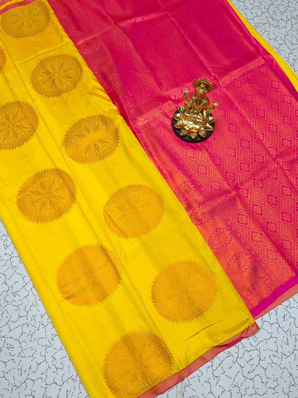 Semi Silk Traditional Zari Work Saree