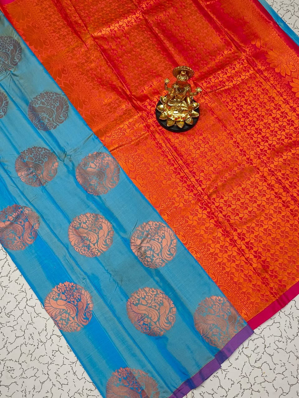 Semi Silk Traditional Zari Work Saree