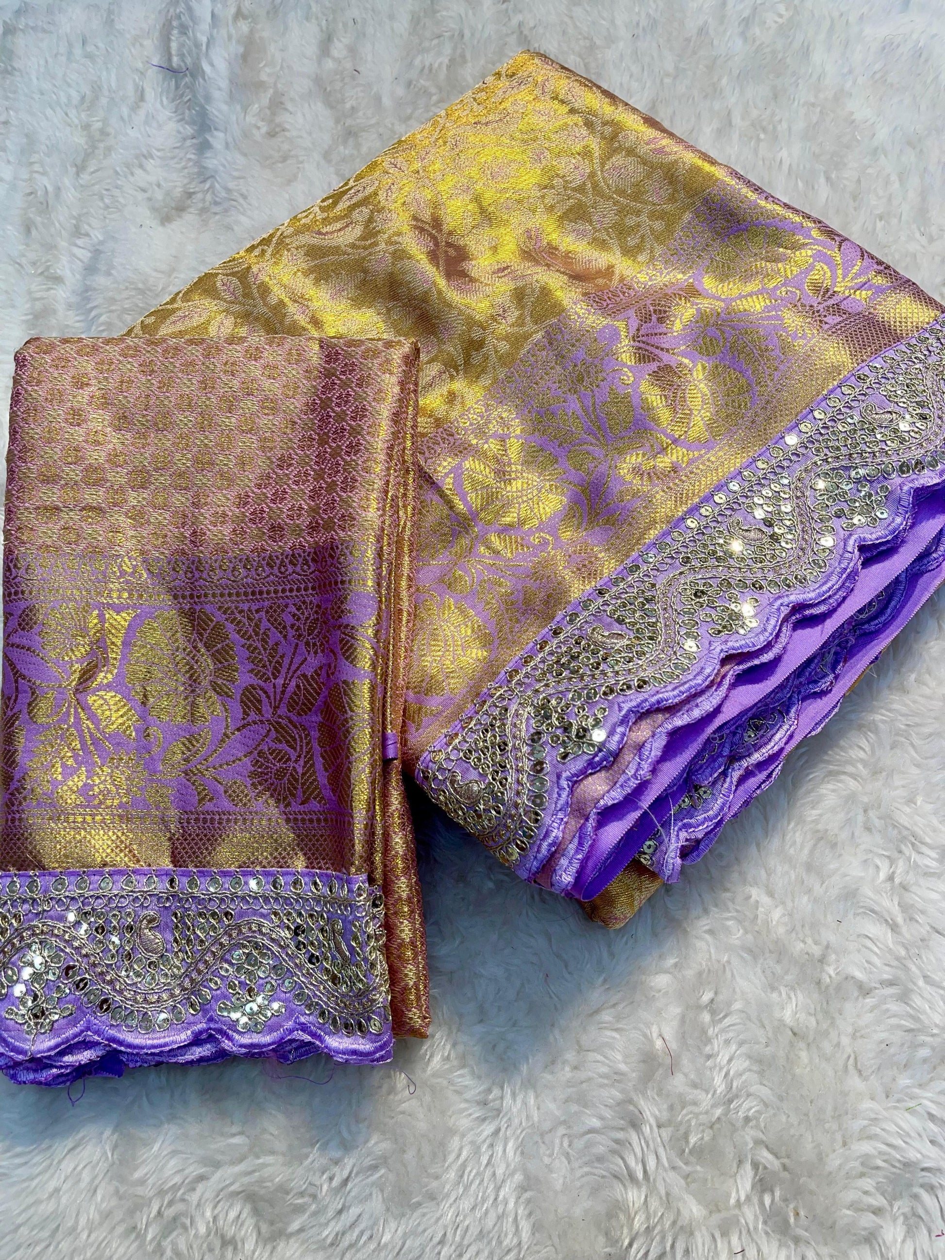 Semi silk with mina weaving saree