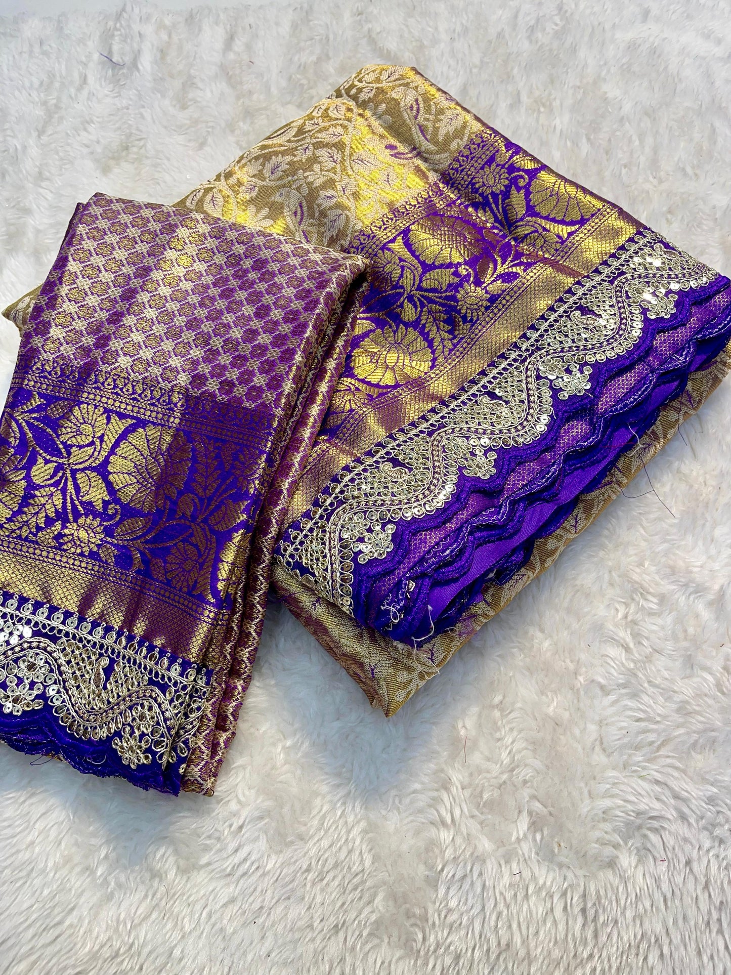 Semi silk with mina weaving saree