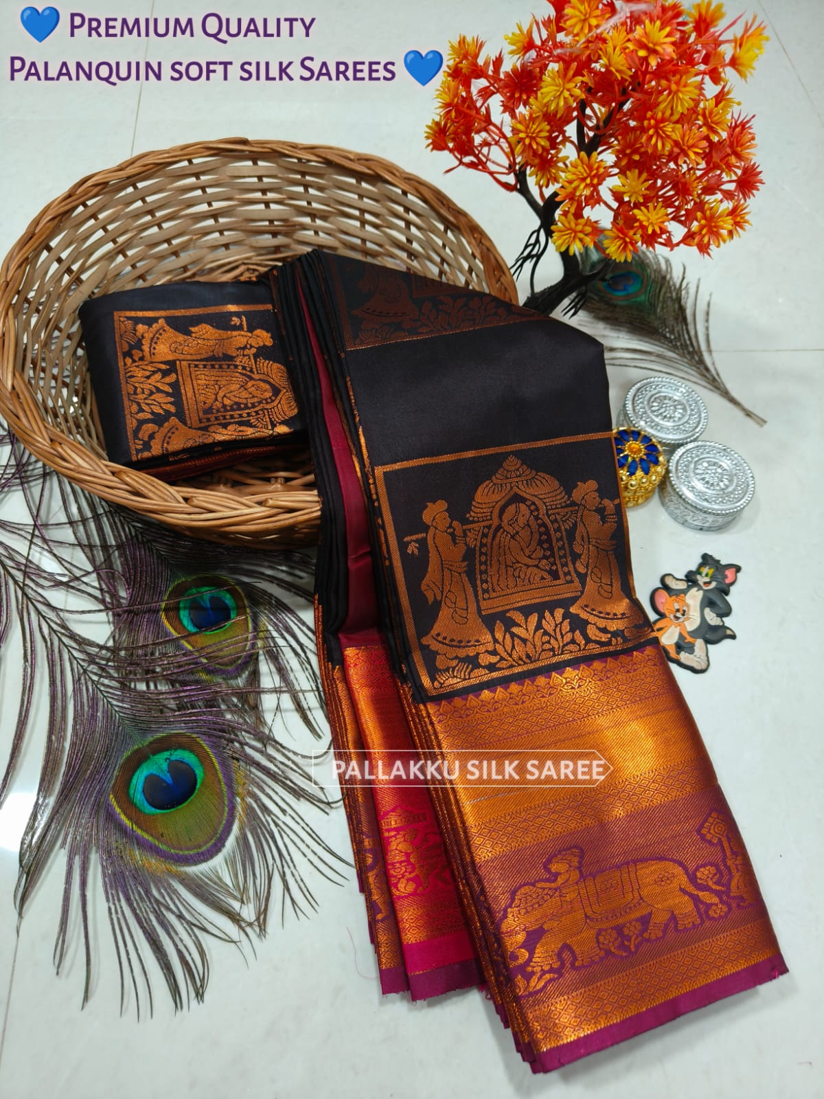 Samuthrika Arani Style Semi Silk Saree