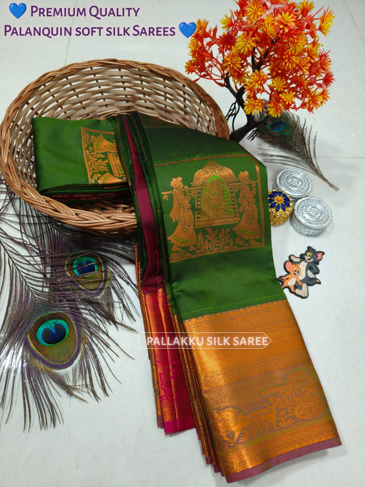 Samuthrika Arani Style Semi Silk Saree